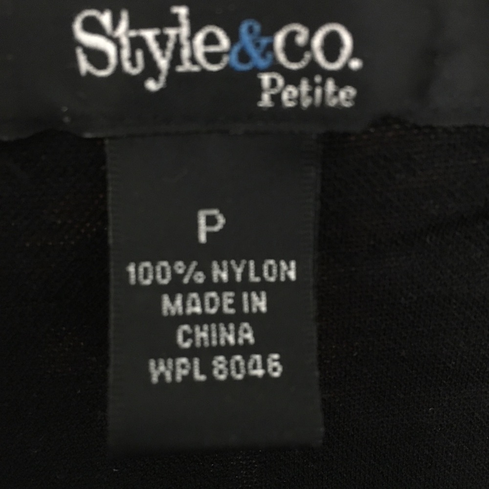 Style & Co Ruffle Front Colorful Top Size P (0) - Picture 4 of 8